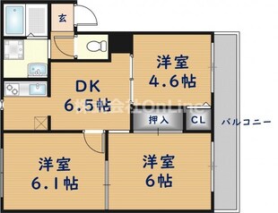 フローレンス岩田の物件間取画像